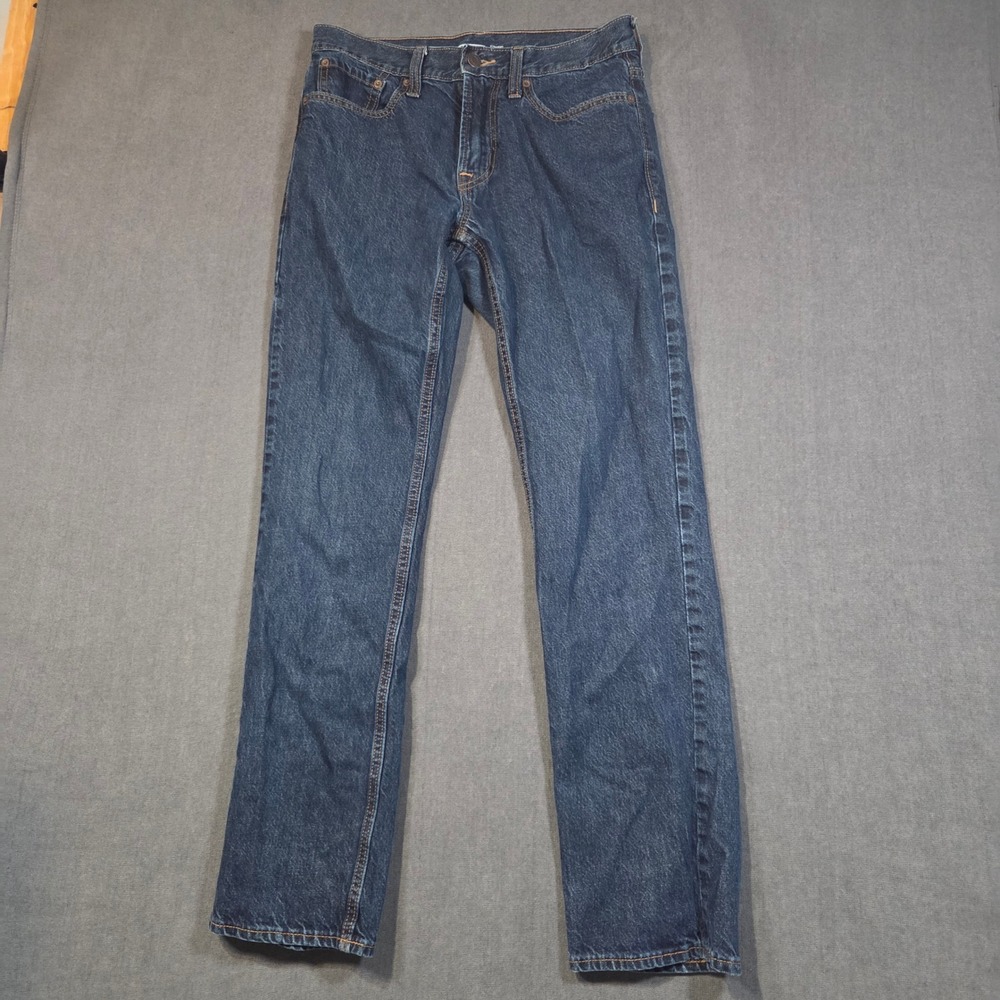 Old Navy Straight Jeans Mens 30x32 Blue Rinse Wash Denim 339228-01